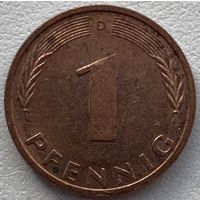 Германия 1 пфенниг 1995 г. D
