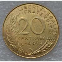 Франция, 20 сантимов 1997 г.