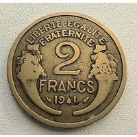 Франция 2 франка 1941  3-9-16