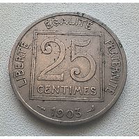 Франция 25 сантимов 1903   3-12-25