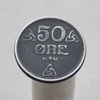 Норвегия 50 эре 1941 ( Немецкая оккупация )