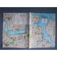 Штат Массачусетс. Планы Бостона и Кембриджа для пешеходов и водителей; подробная карта мыса Кейп Код