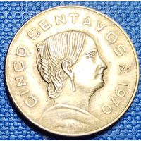 Мексика 5 сентаво 1970 г.