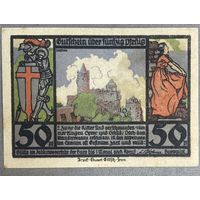 Нотгельд 50 пфеннигов 1921 год. Рудельсбург,. Веймарская республика