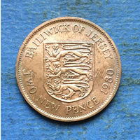 Джерси 2 пенса 1980