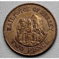 Джерси 2 пенса 1987