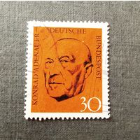Марка Германия 1968 год Конрад Аденауэр
