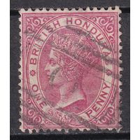 50.BrKCI. Великобритания. Колонии. Британский Гондурас. Стандарт. Виктория. 1884 г. 1P. Mi.#10.