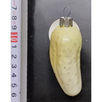 Елочная игрушка Огурец, 8 см.