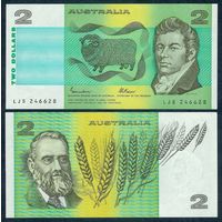 Австралия 2 доллара 1974-1985 год, P-43e, UNC