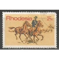 Родезия. Почтовый всадник. 1971г. Mi#102.