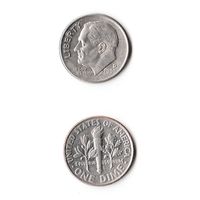 США 10 центов 2000 (D)  года