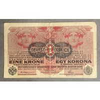 Банкнота 1 крона 1916 год. Австро-Венгрия.