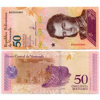 Венесуэла. 50 боливаров (образца 15.01.2018 года, P105a, UNC)