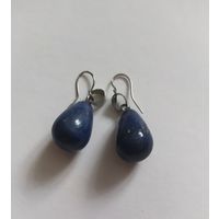 Серьги лазурит