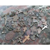 Крестики старинные и части от крестиков с рубля!!