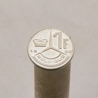 Бельгия 1 франк 1990 (Французская легенда BELGIQUE)