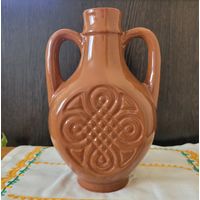 Декоративная ваза/амфора. Глазурованная керамика.