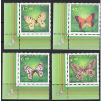 Казахстан 1996. Бабочки 4 марки угол (70)