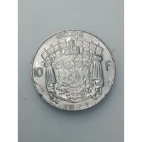 Бельгия 10 франков 1971 года . Надпись на Галанском языке  , BELGIE .