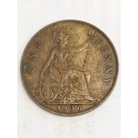Великобритания 1 пенни 1936