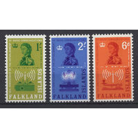 Фолкленды / Falkland Is 1962** 50 лет службе радио связи Елизавета II серия 3 марки