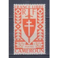 [1445] Французские колонии. Камерун 1942. Свободная Франция.30с. МН