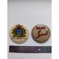 Значки футбол крупного формата.