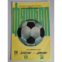 СПАРТАК Москва - ДИНАМО Минск 24.10.1983