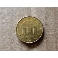 Германия 10 евроцентов, 2002"F". (Н.Я)