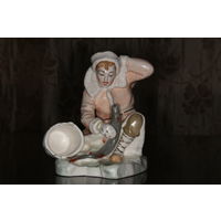 Фарфоровая статуэтка "Емеля со щукой" МФФЗ