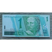 Werty71 Бразилия 1 риал 2003 UNC банкнота