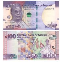Нигерия 100 найра 2024 год UNC