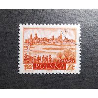 Марка Польша 1960 год Город