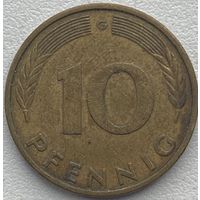 Германия 10 пфеннигов 1981 г. G