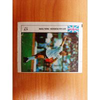 Вкладыш от жвачки Cin Cin Чин Чин Футбол 17 (перепутан флаг). Состояние нормальное.