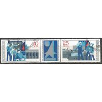 ГДР. Образовательная ярмарка. 1972г. Mi#1799-800. Серия с СГ в сцепке.