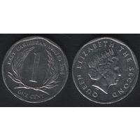 Восточные карибы km34 1 цент 2008 год (nf02