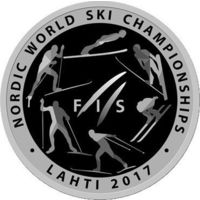 10 рублей 2017 Чемпионат мира по лыжным видам спорта 2017 Лахти Серебро Ag