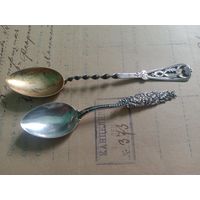 Две красивые Серебряные ложечки. Ag925.
