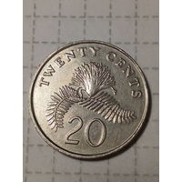 20 центов Сингапур 1993 год.