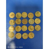 Лот монет 1 коп. 19шт. ранние