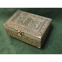 Винтажная, декоративная шкатулка в стиле Минакари (Meenakari),