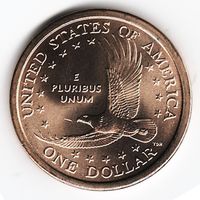 1 доллар США 2001 год Сакагавея Парящий орел двор D _состояние UNC