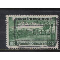 Бельгия Железнодорожные посылочные 1945 Желдорпереезд Закрытый шлагбаум Концовка #227