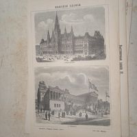 Венския здания .Гравюра энциклопедическая СПБ.19-20век.24х17см.