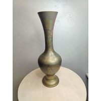 Все лоты с 1 Рубля. Ваза латунная. Индия времен СССР. Большая.