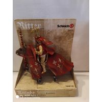 Шляйх(Германия). Фигурка красного рыцаря  на лошади