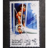 Марка Лаос 1989 год Олимпийские игры