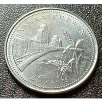 Канада 25 центов, 1992 Саскачеван    ( 1-6-7 )